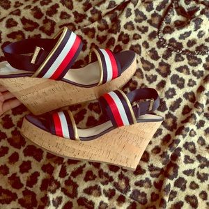 BRAND NEW! Tommy Hilfiger Strapped Wedges Sz 11M